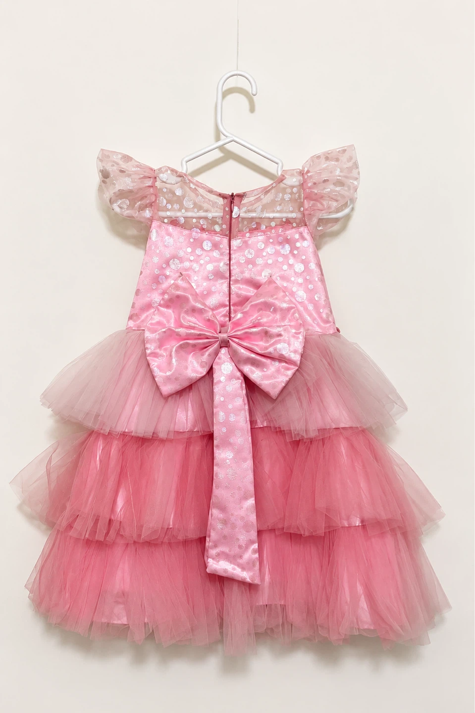 🌸Pink Tiered Tulle Dress with Bow🌸 - photo 3