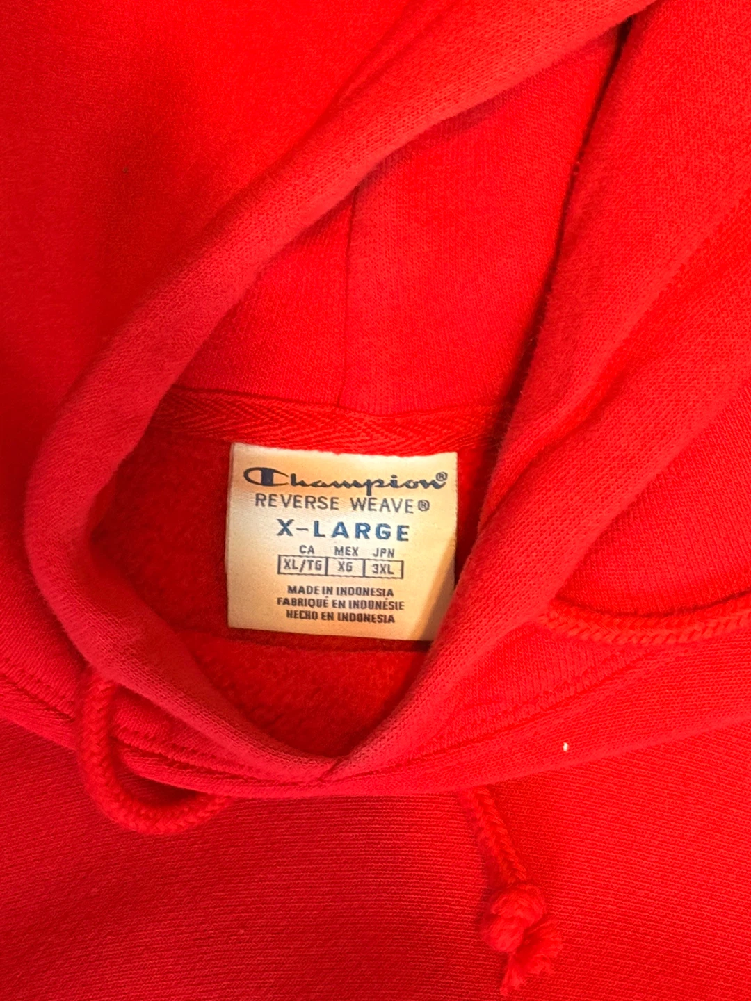 Champion Red Reverse Weave Hoodie Size XL - photo 2