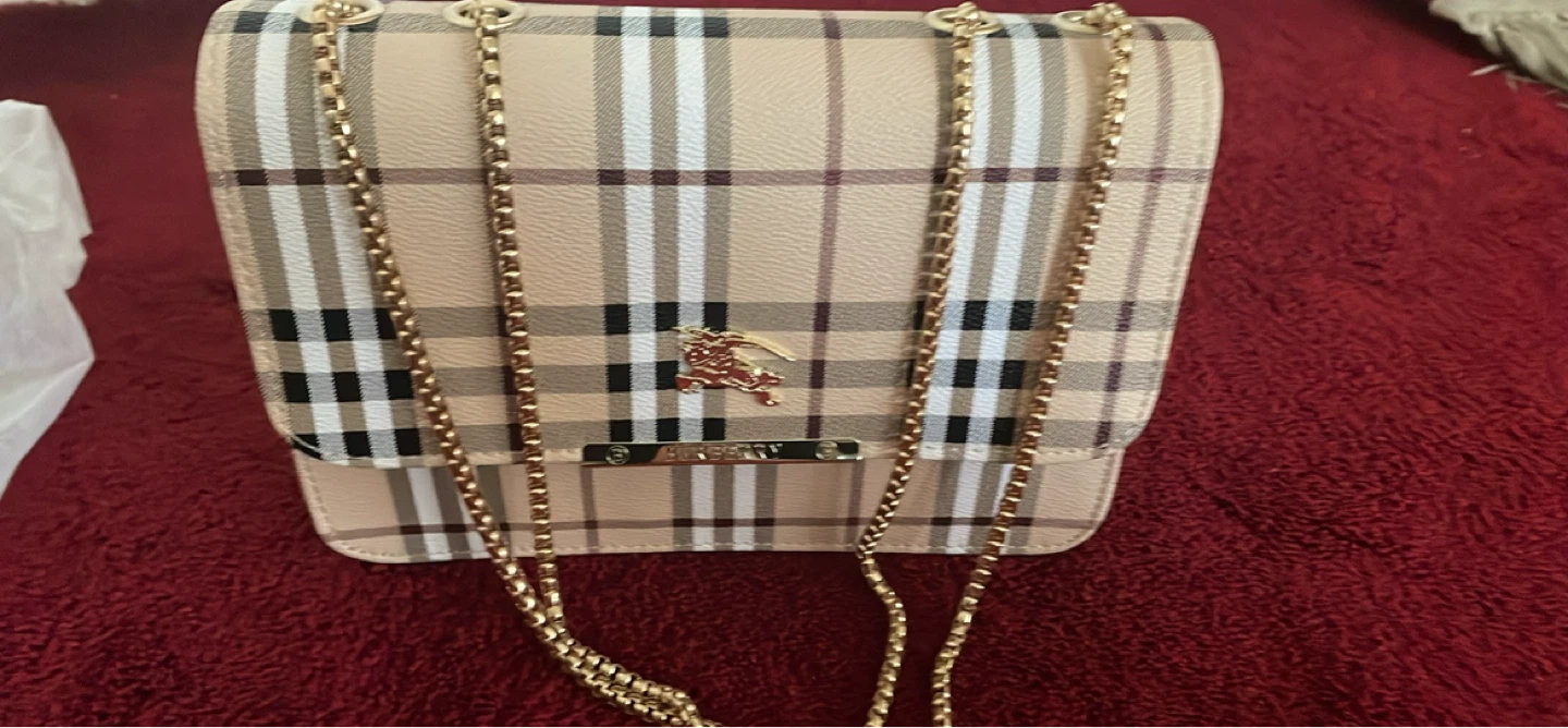 Burberry Nova Check Chain Shoulder Bag