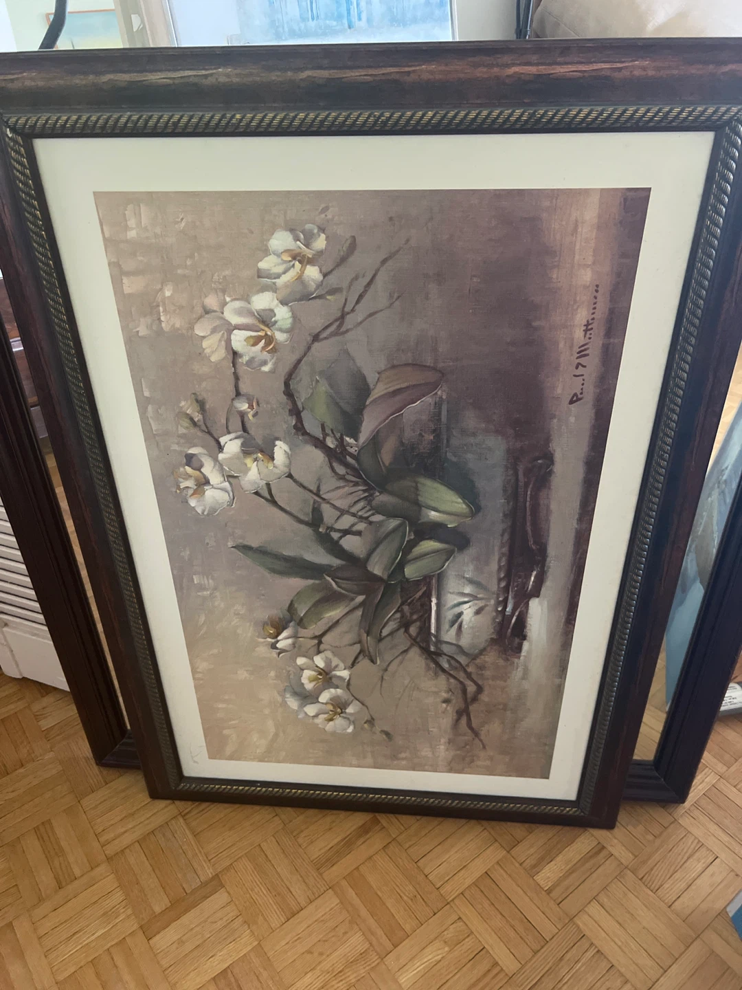 Paul M. Thienness Framed Floral Print
