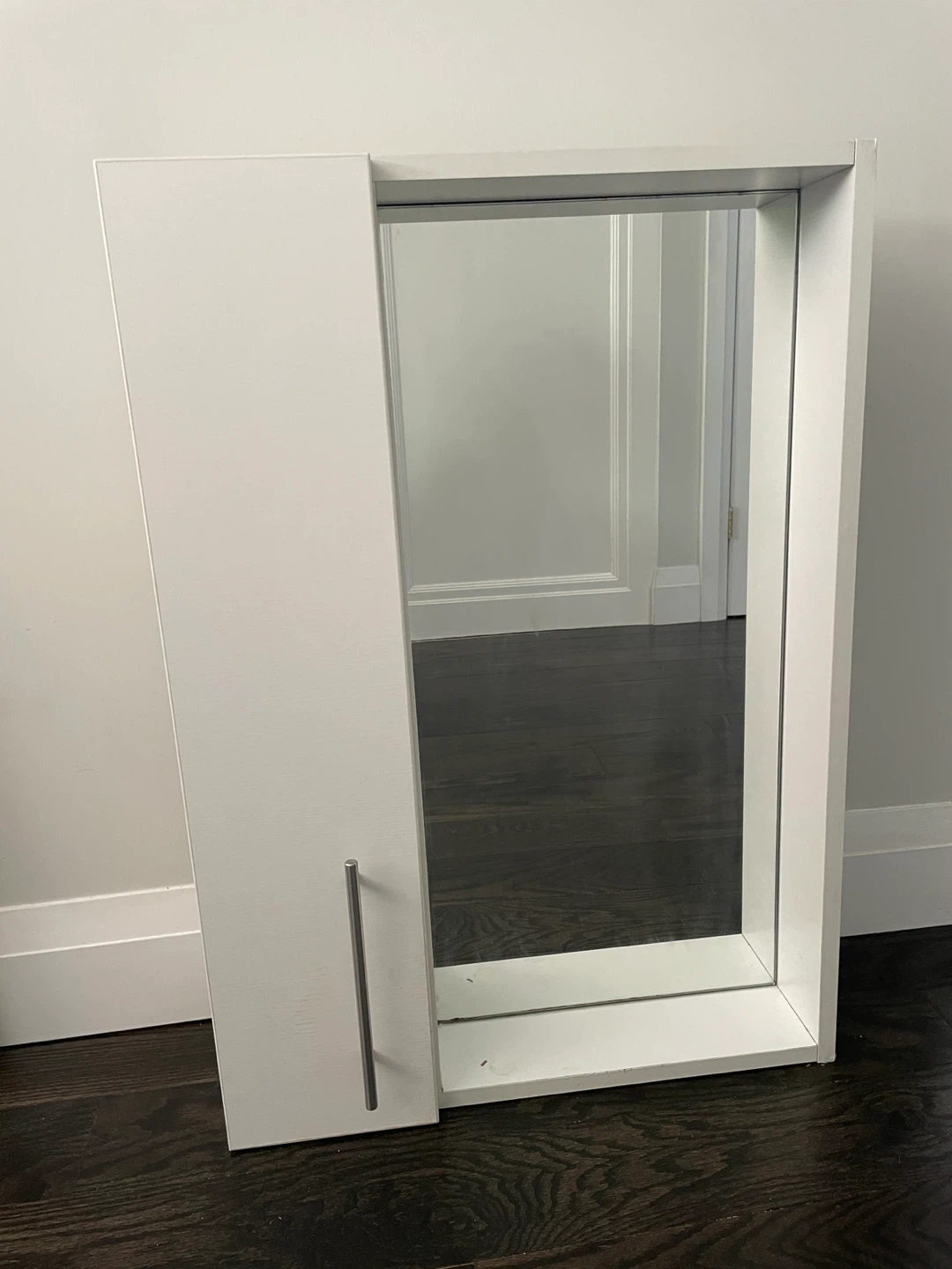 White Medicine Cabinet with Mirror