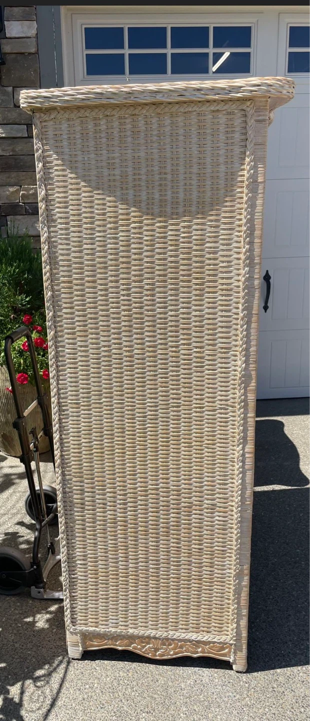 Vintage Pier 1 Rattan Armoire – Jamaican Collection 💵$525 - photo 5