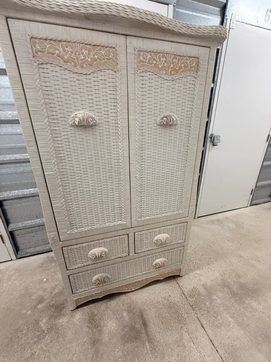 Vintage Pier 1 Rattan Armoire – Jamaican Collection 💵$525 - photo 2