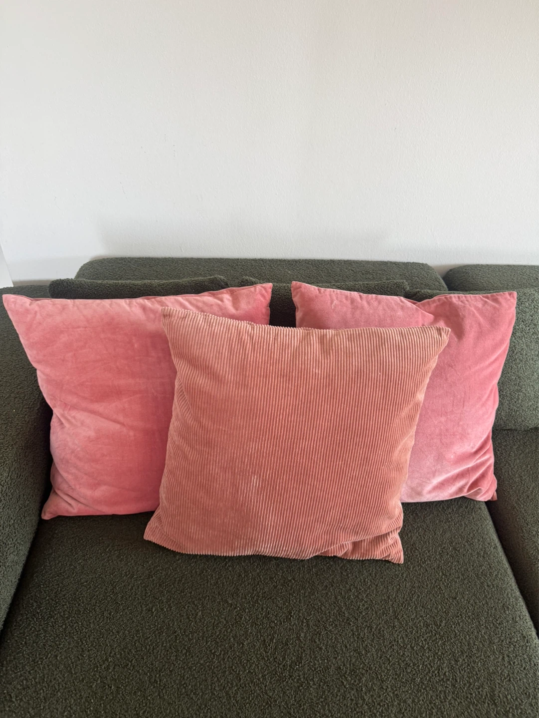 Pink Throw Pillow (set of 3)