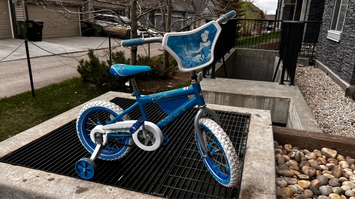Blue Disney Cinderella Kids14” Bike with Training Wheels - photo 3