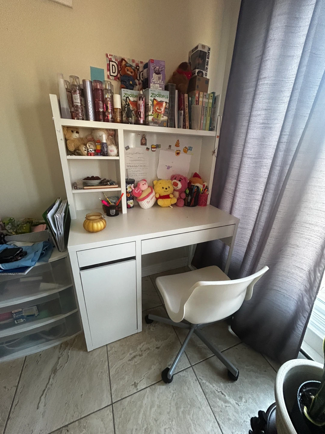 White Desk with Chair