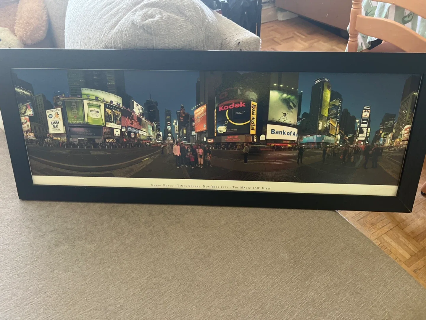 Framed Times Square New York City Panoramic Photo Art - photo 4