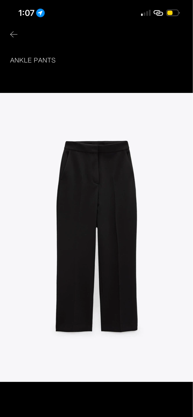 Zara Ankle Pants - XS - Black - photo 5