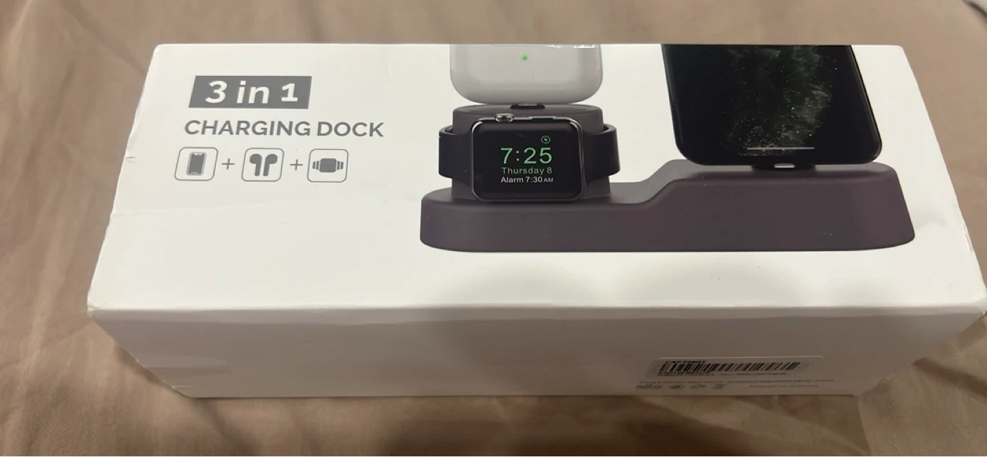 Premium Silicone 3-in-1 charging dock
