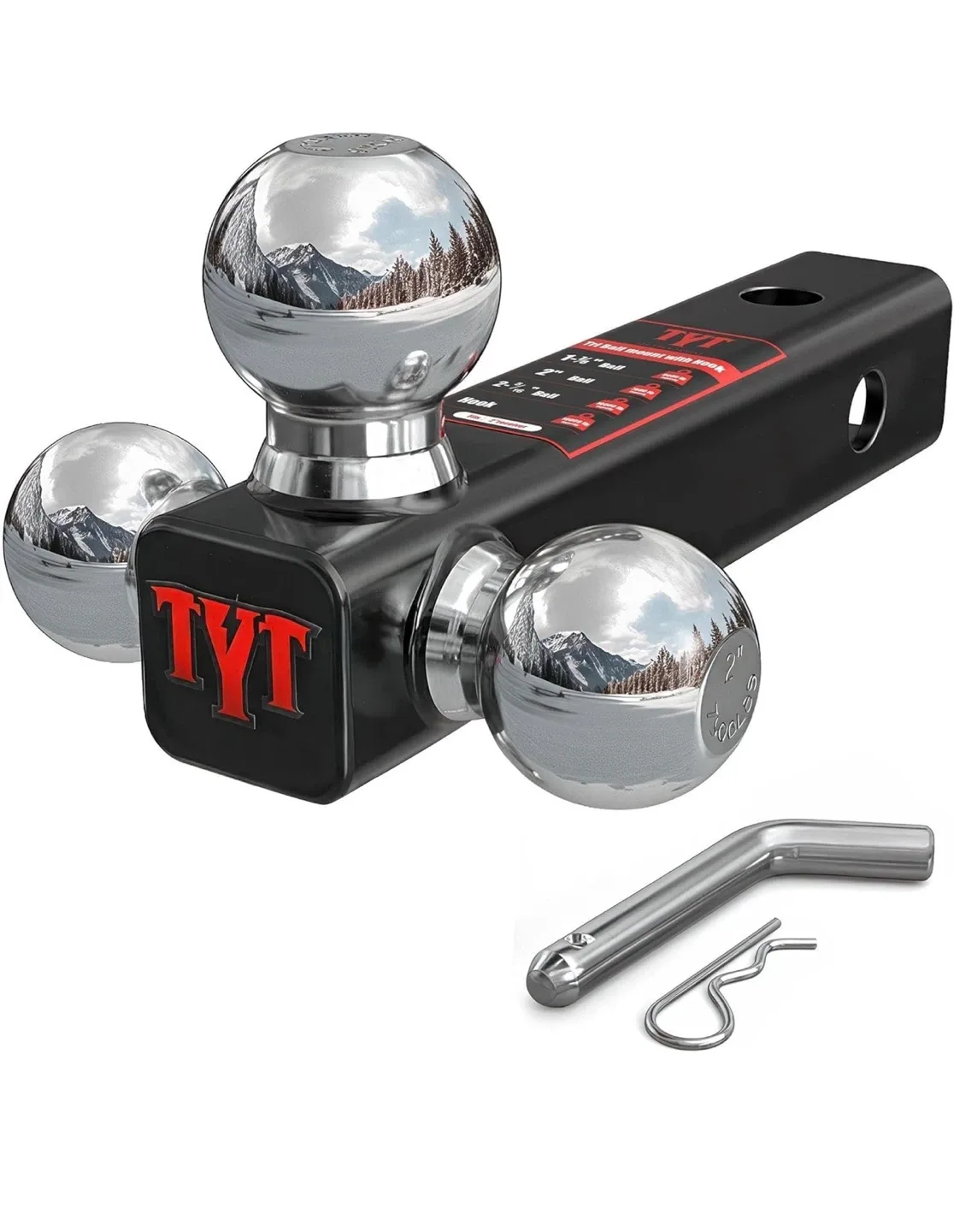 TYT Multi-Ball Trailer Hitch Ball Mount