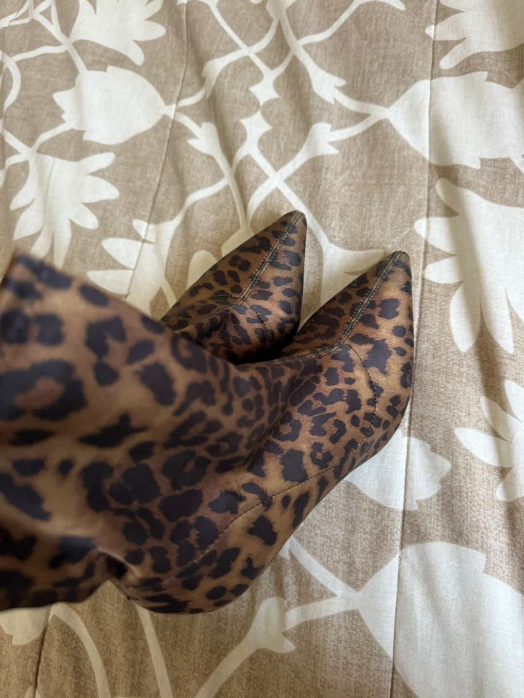 Women's Leopard Print Stiletto Ankle Boots - Size 37 - photo 3