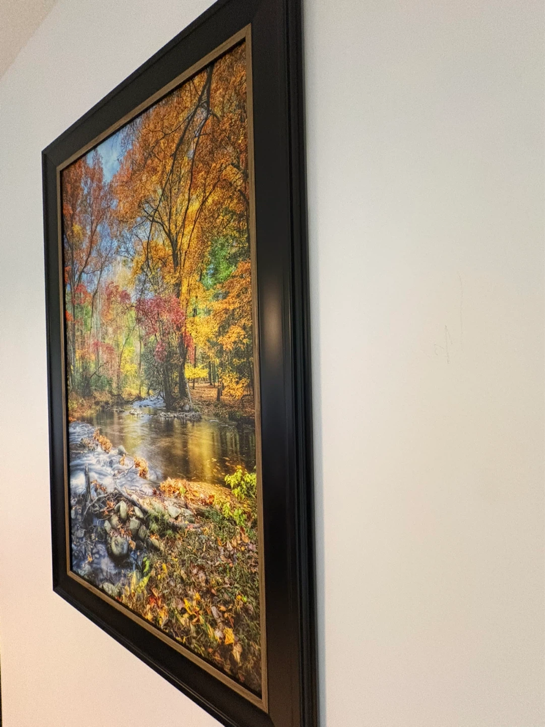 Framed Autumn Forest Landscape Wall Art - photo 4