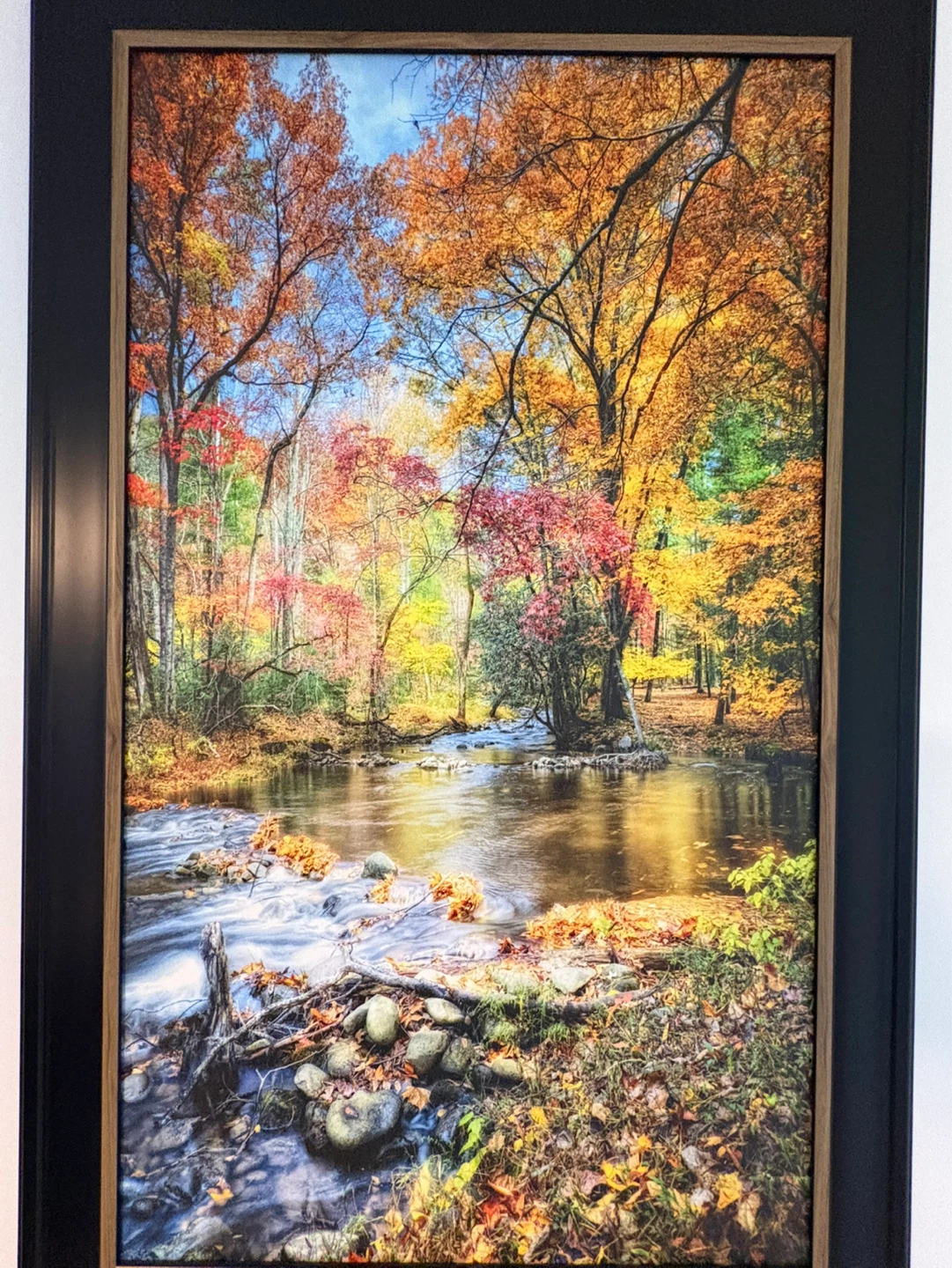 Framed Autumn Forest Landscape Wall Art - photo 2