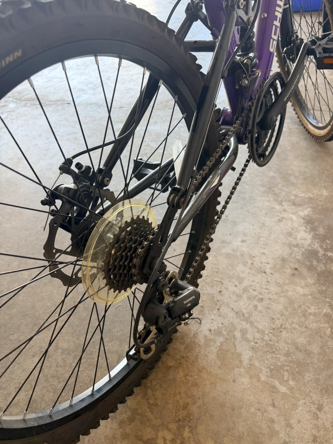 Schwinn Teslin 2.4 Mountain Bike, Purple, 24-in - photo 4