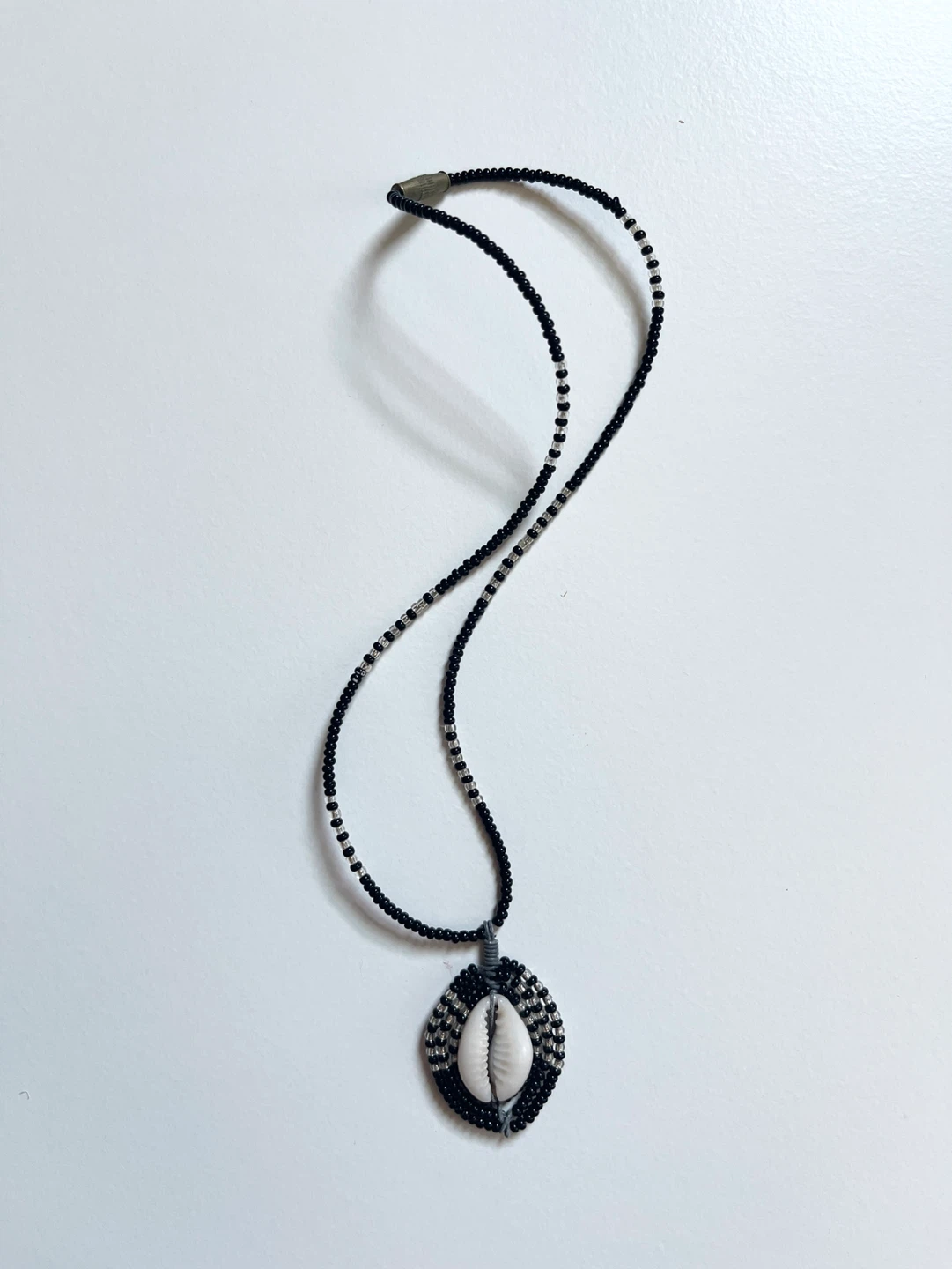 Beaded Cowrie Shell Necklace