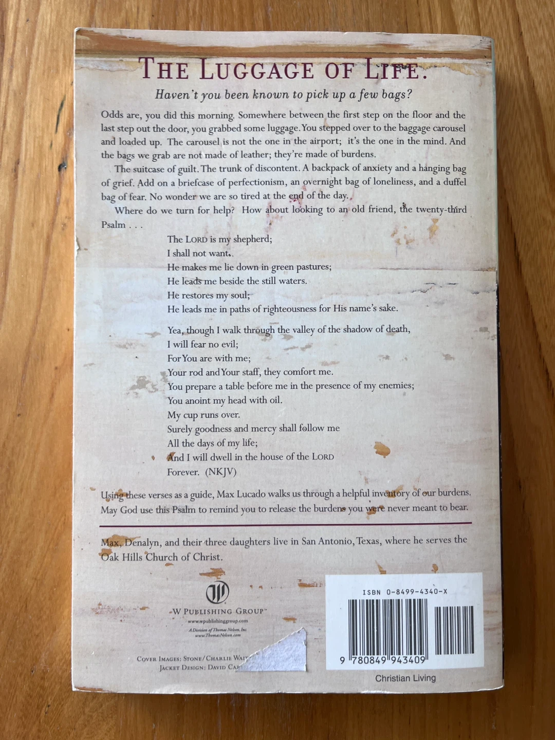 Max Lucado Traveling Light Book - photo 2