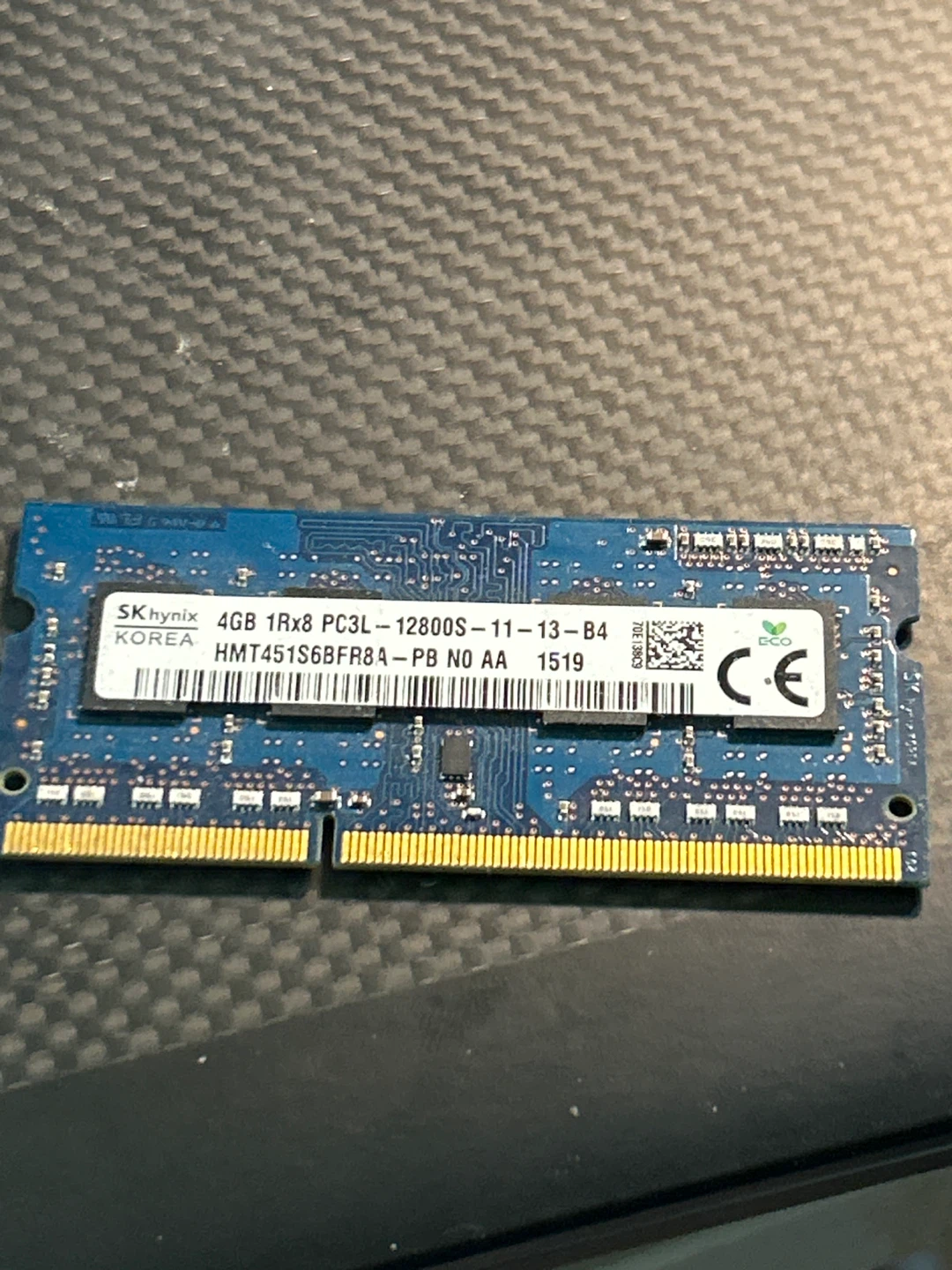 Laptop ram , free, untested