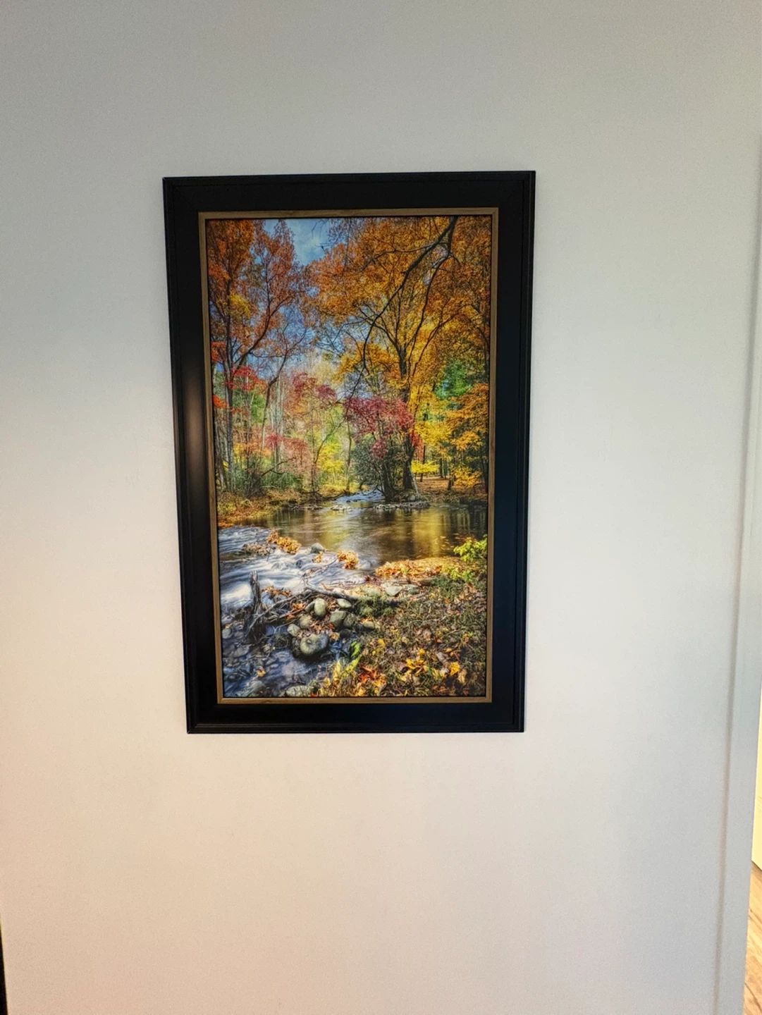 Framed Autumn Forest Landscape Wall Art - photo 3