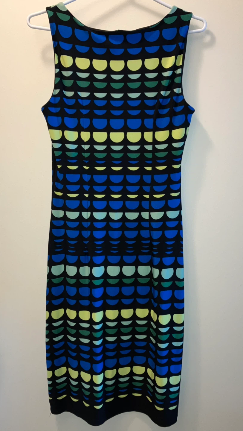 Lori M Collection Sleeveless Geometric Print Dress - photo 2