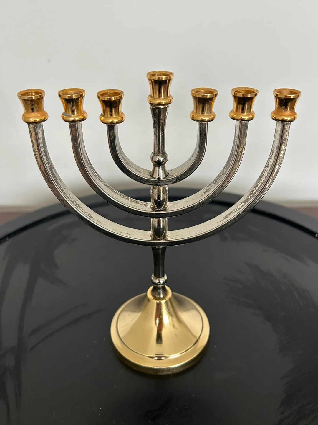 Vintage 7-Branch Menorah Candle Holder - photo 5