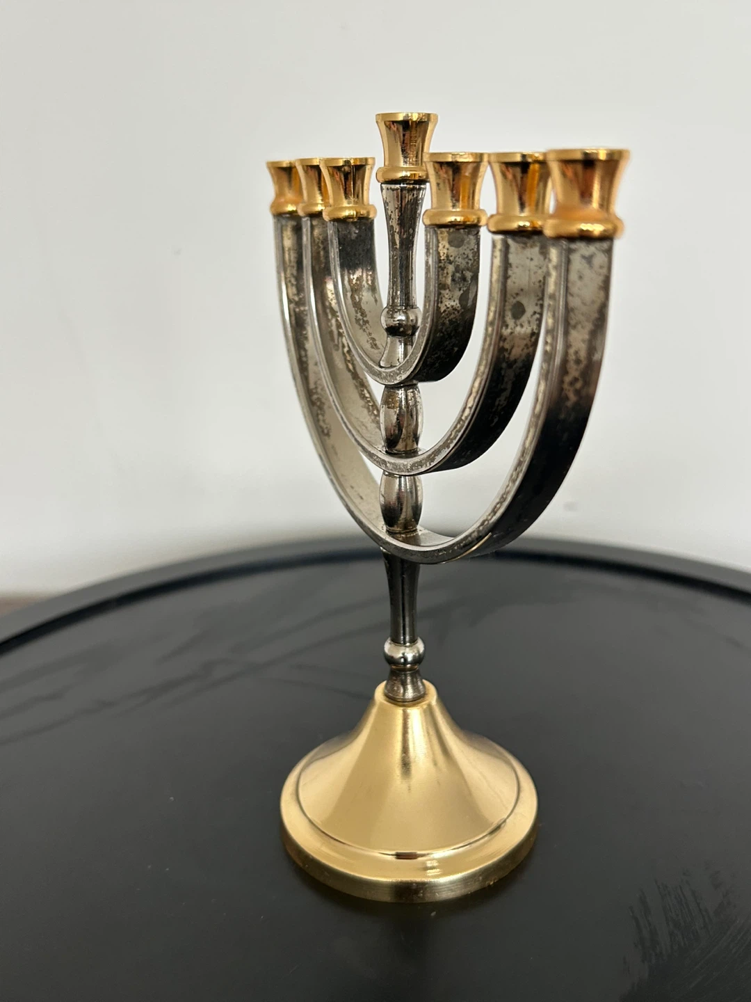 Vintage 7-Branch Menorah Candle Holder - photo 3