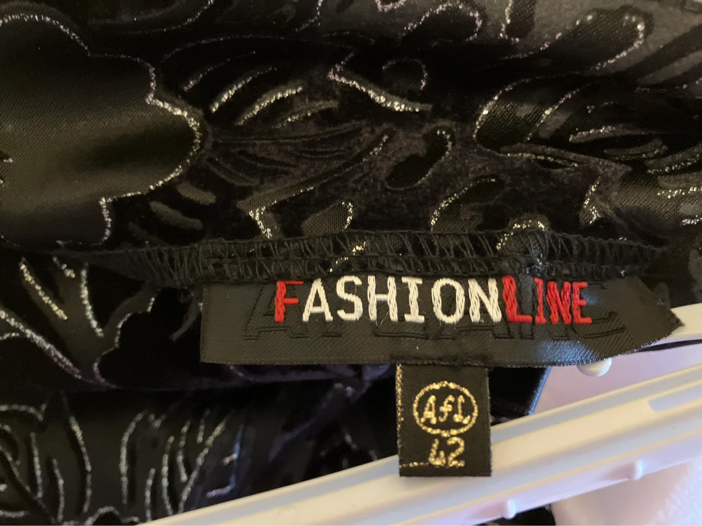 Fashionline Black Floral Strapless Dress Size 42 - photo 3