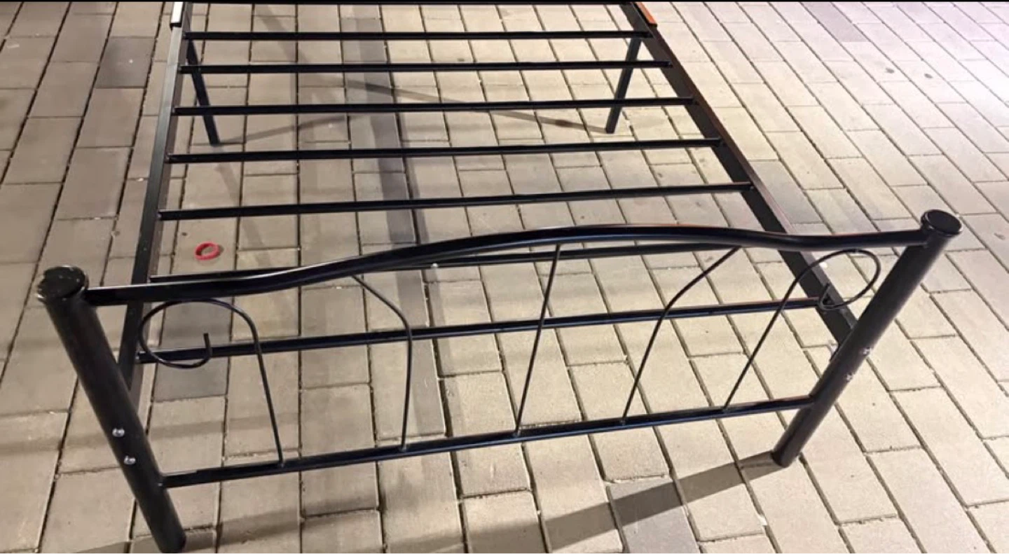 Black Metal Twin Bed Frame - photo 5