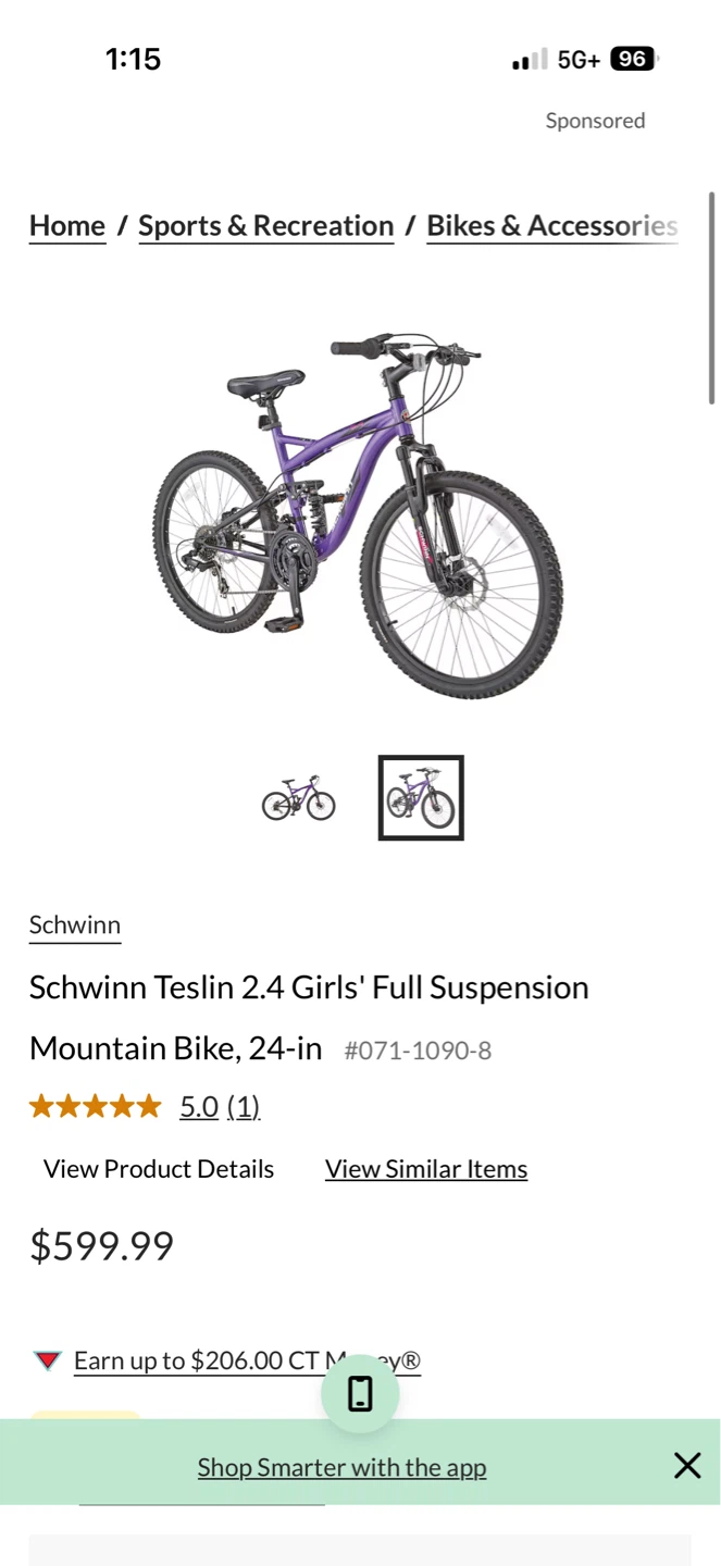 Schwinn Teslin 2.4 Mountain Bike, Purple, 24-in - photo 5