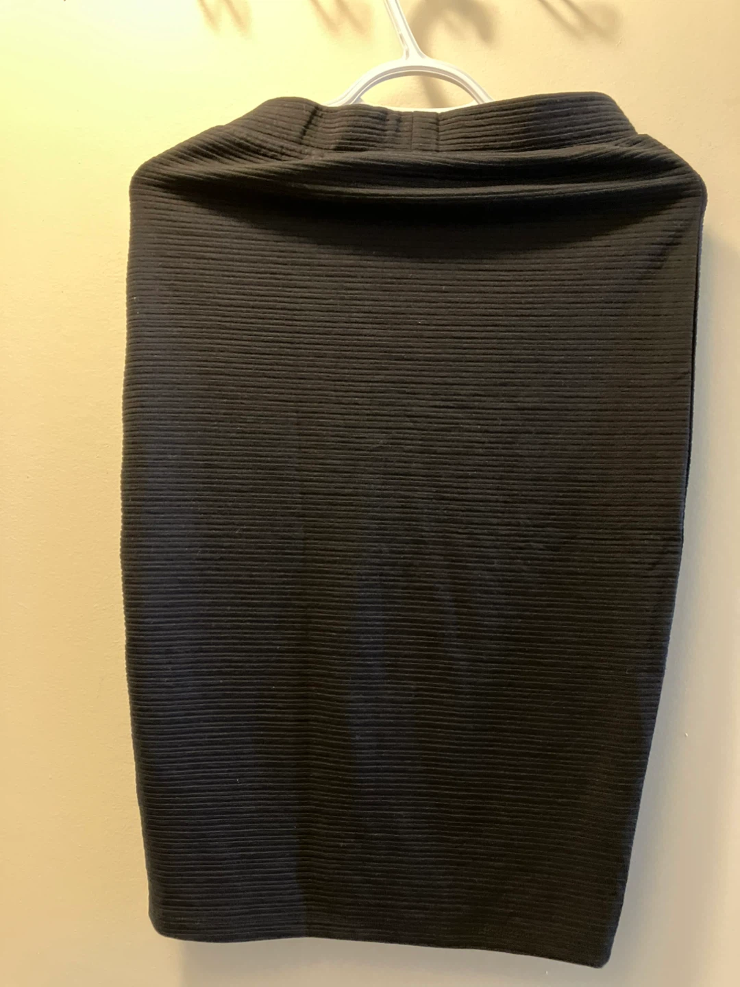 Jacqueline de Yong Black Ribbed Pencil Skirt X-Small - photo 2