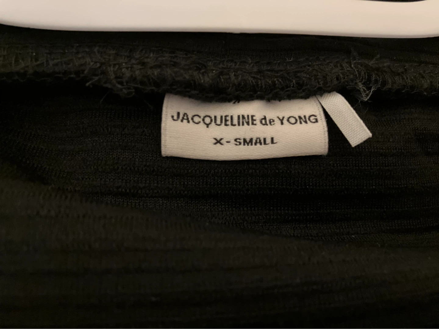 Jacqueline de Yong Black Ribbed Pencil Skirt X-Small - photo 3