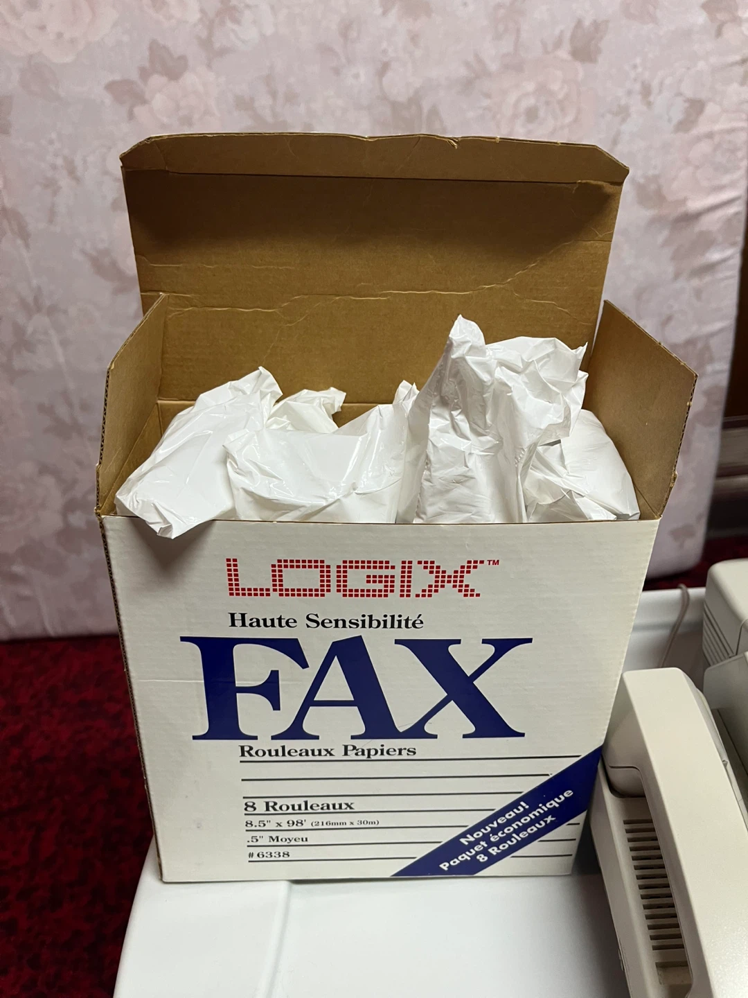 Panasonic KX-F122 Fax Machine with Logix Fax Paper - photo 3
