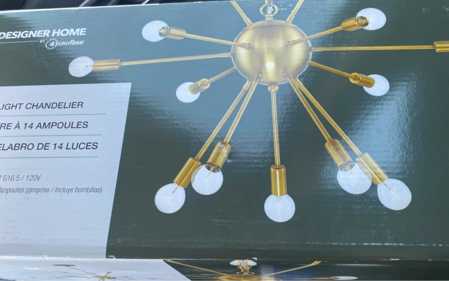 Eurofase 14-Light Sputnik Chandelier New in box - photo 3