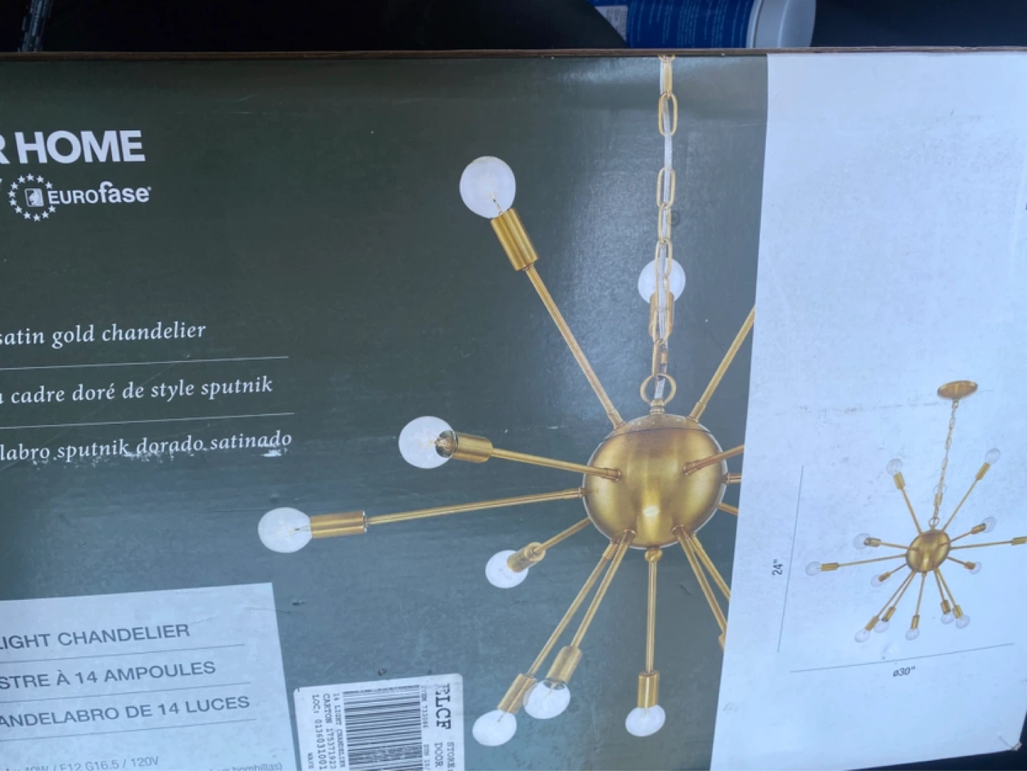 Eurofase 14-Light Sputnik Chandelier New in box - photo 4