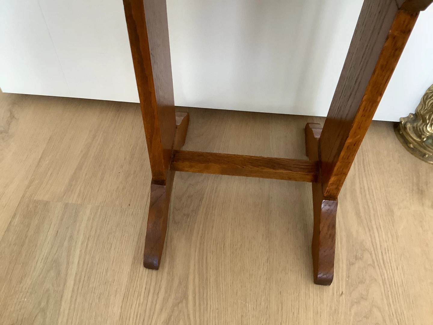 Arts & Crafts Small Oak Wood Table 🐞 - photo 3