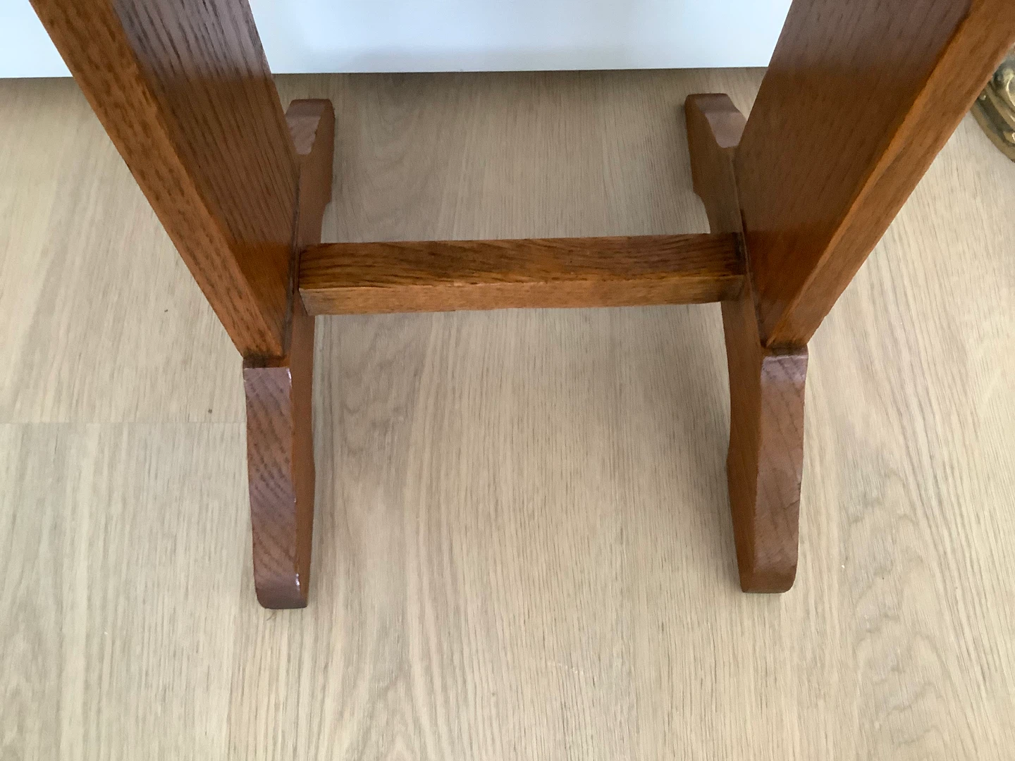 Arts & Crafts Small Oak Wood Table 🐞 - photo 5