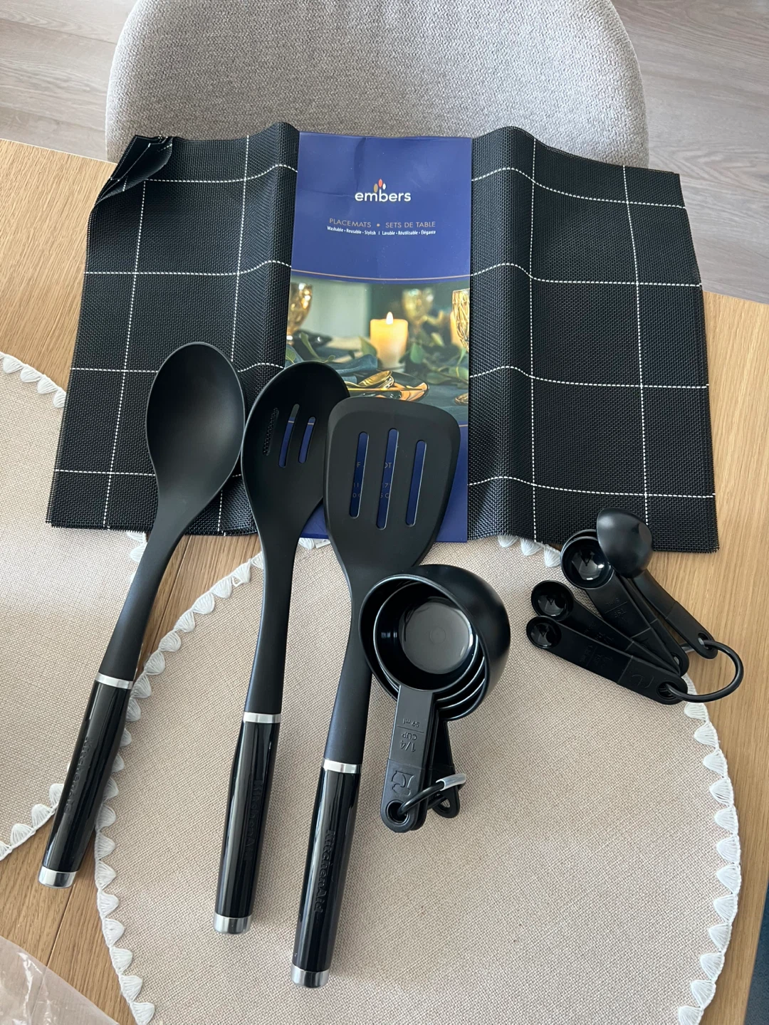 Embers Placemats and KitchenAid Utensil Set