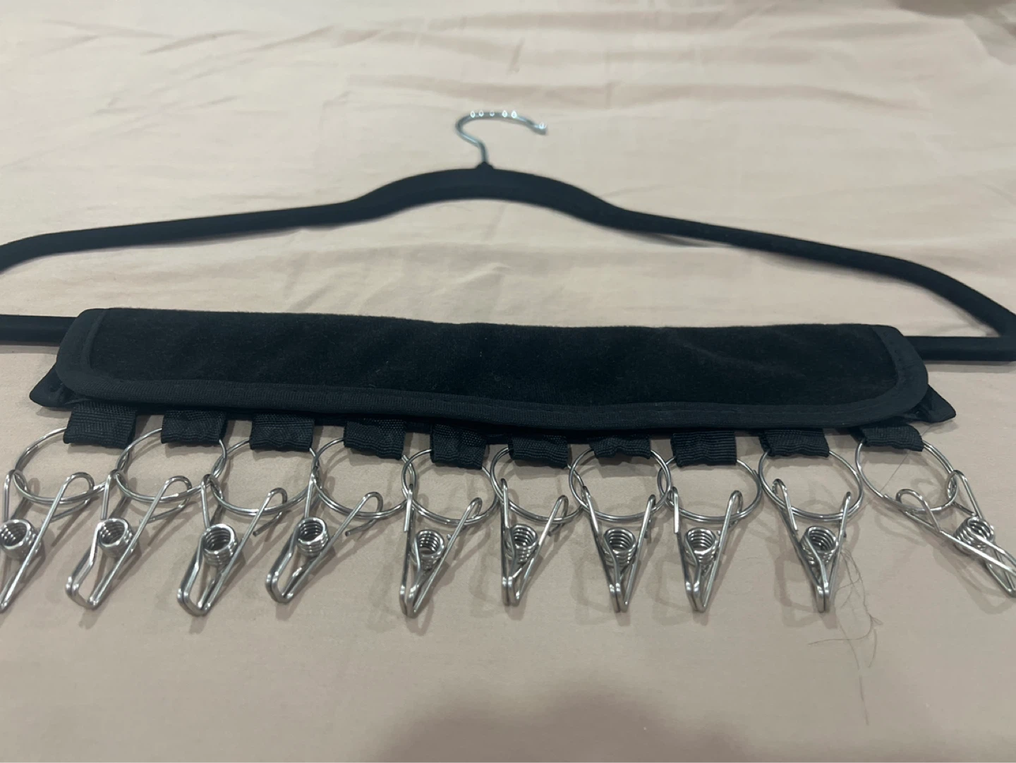Hanging Sock Clips Organizer - Black - photo 3