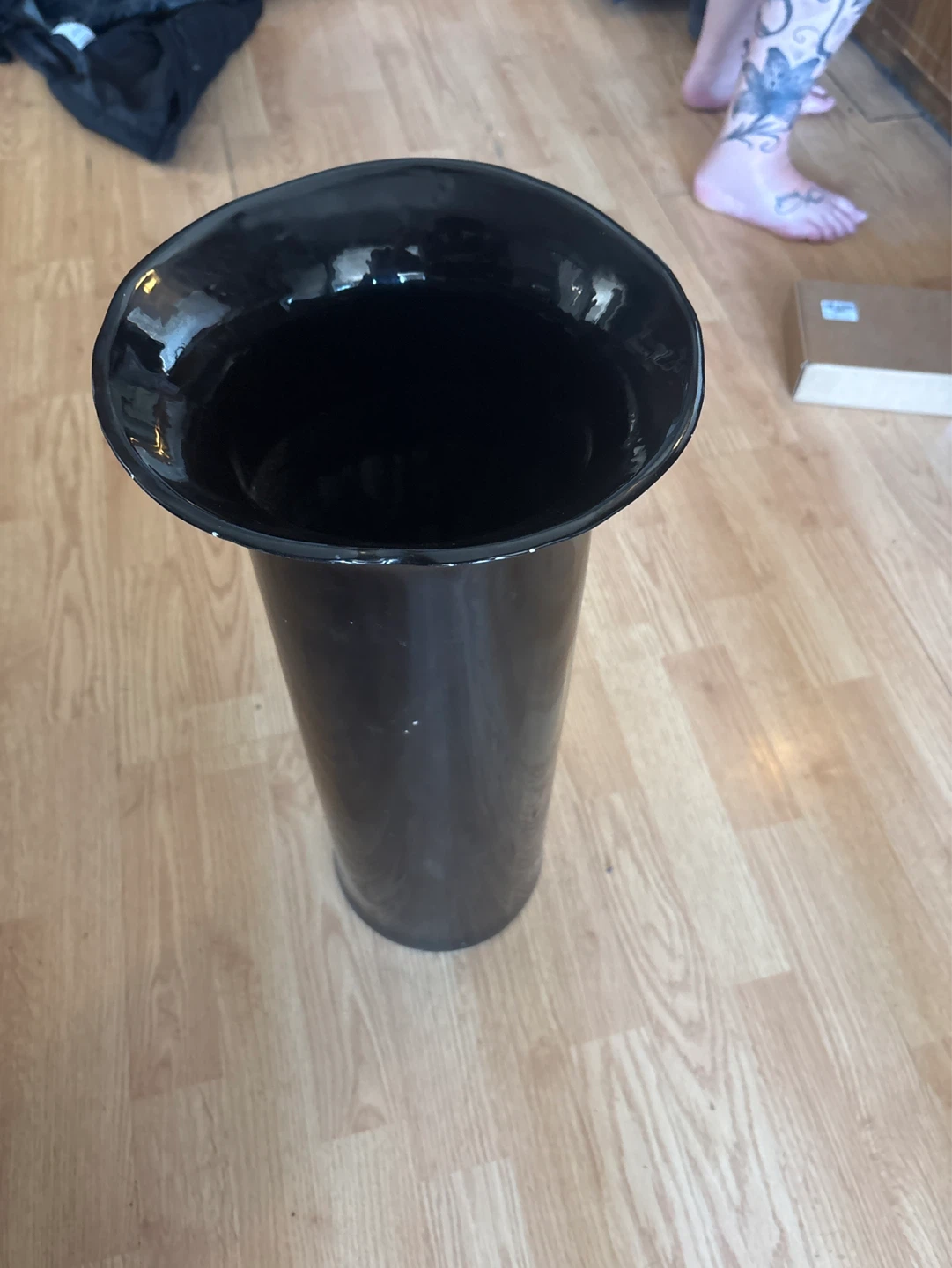 Tall Black Vase - photo 2
