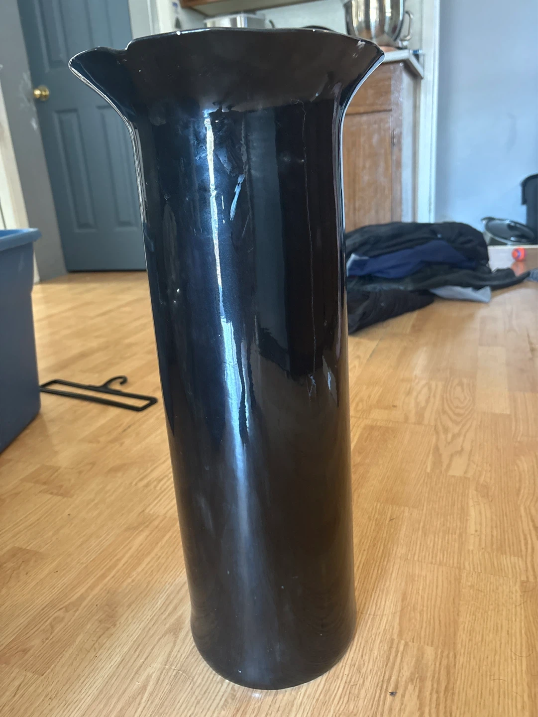 Tall Black Vase - photo 3