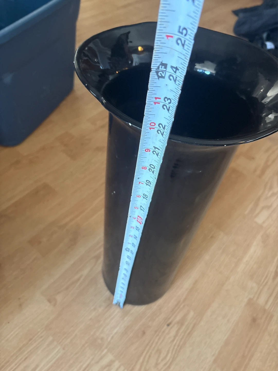 Tall Black Vase