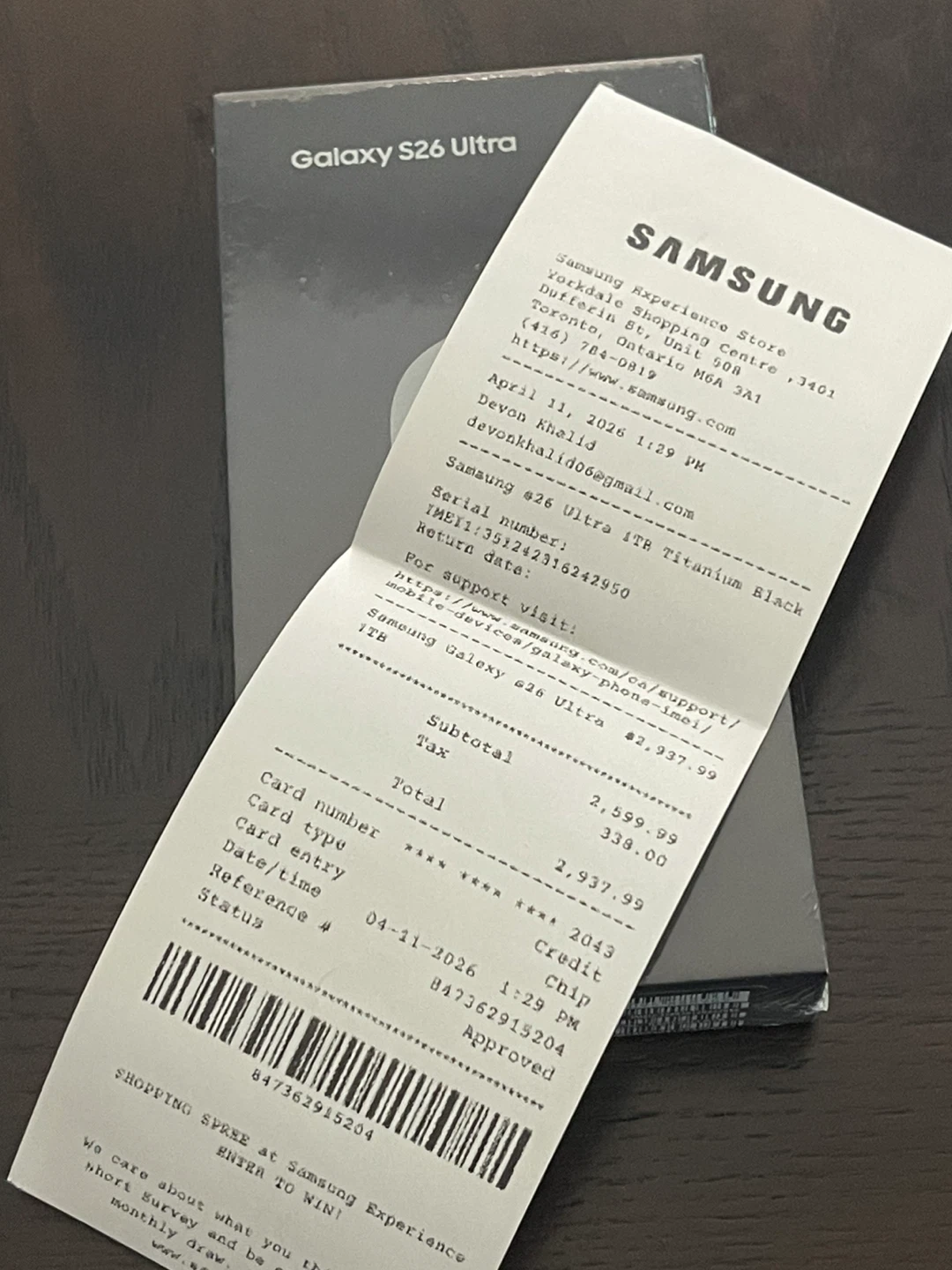 Samsung Galaxy S26 Ultra 1TB Black/Noir - photo 2