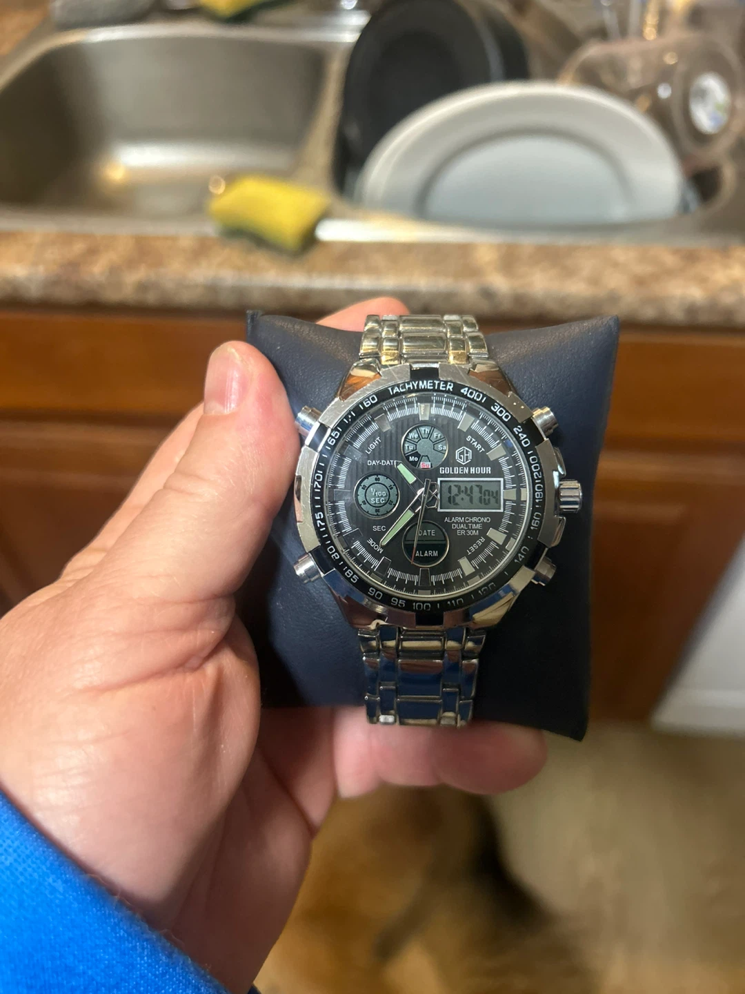 Golden Hour Men's Analog-Digital Watch
