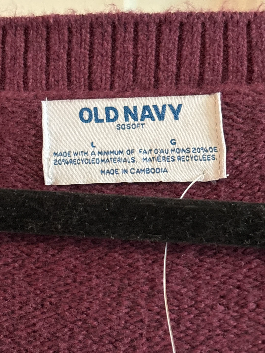 Old Navy Burgundy Sweater Dress Size G - photo 3