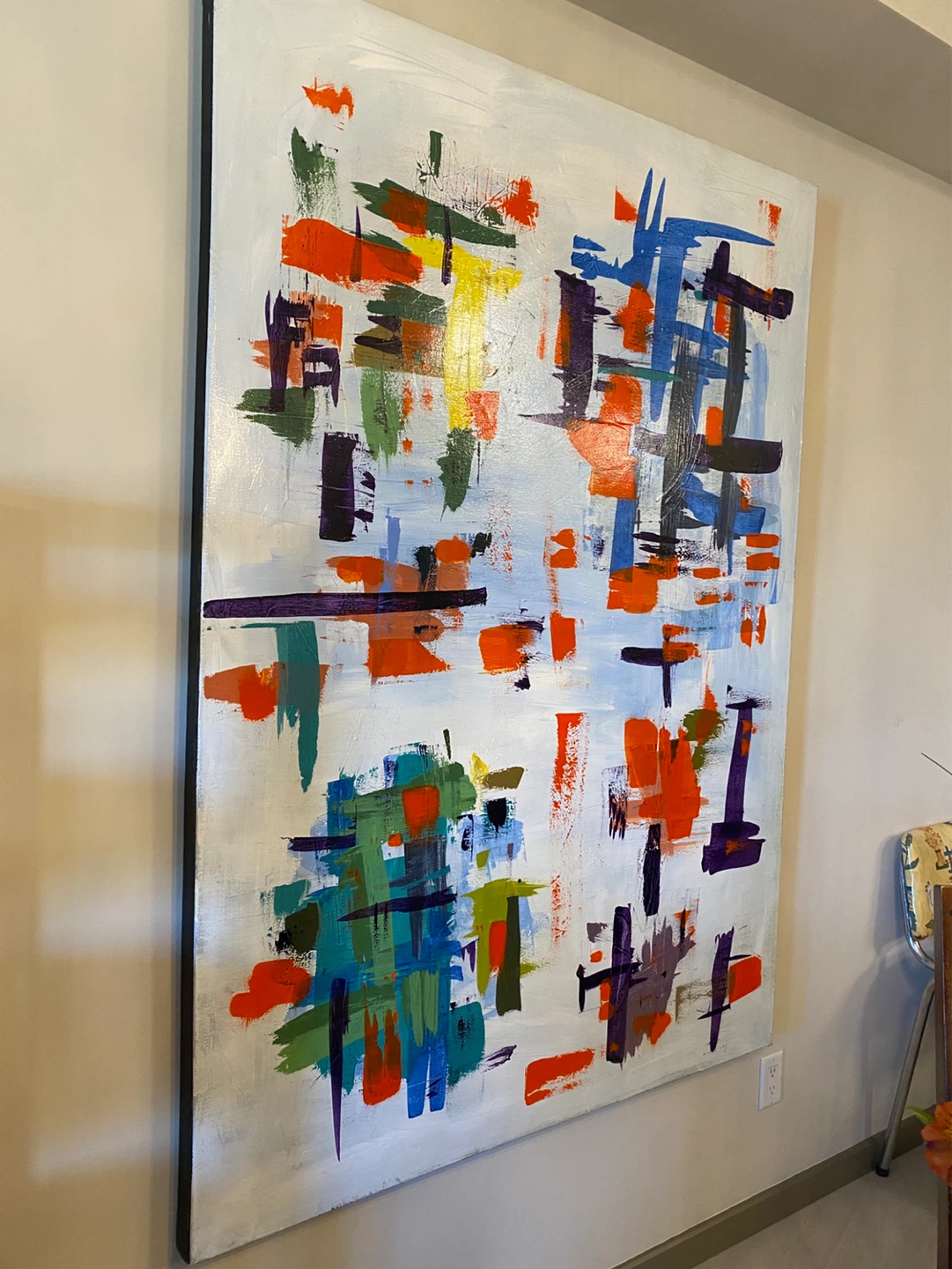 Large Abstract Canvas Wall Art - photo 2