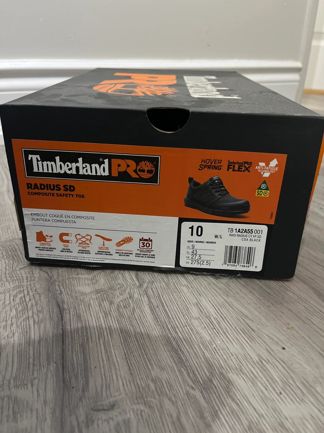 Timberland Pro Radius SD Composite Safety Toe Shoes Size 10