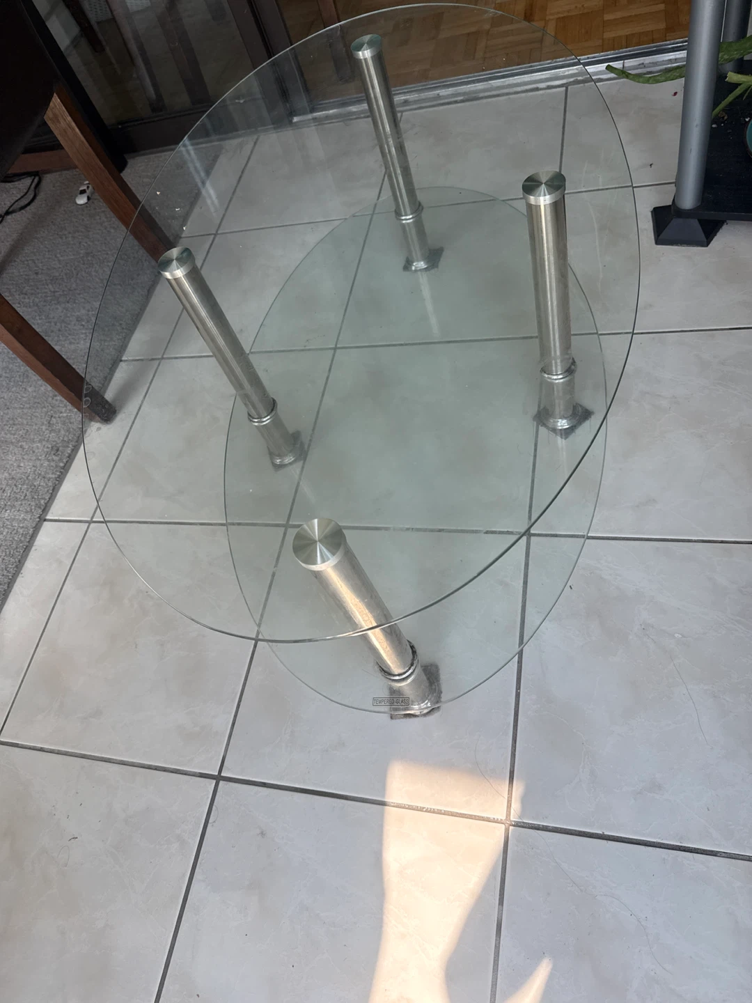 Oval Glass Coffee Table - photo 2