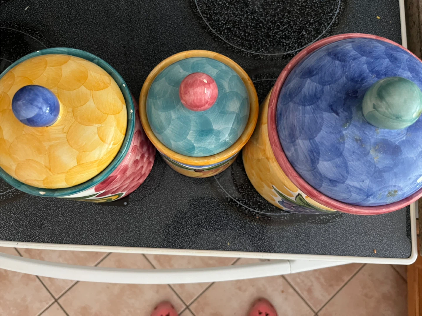 Ceramic Canister Set with Fruit Design - photo 2