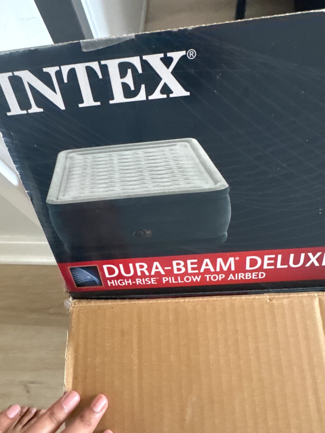 Intex Dura-Beam Deluxe High-Rise Pillow Top Airbed