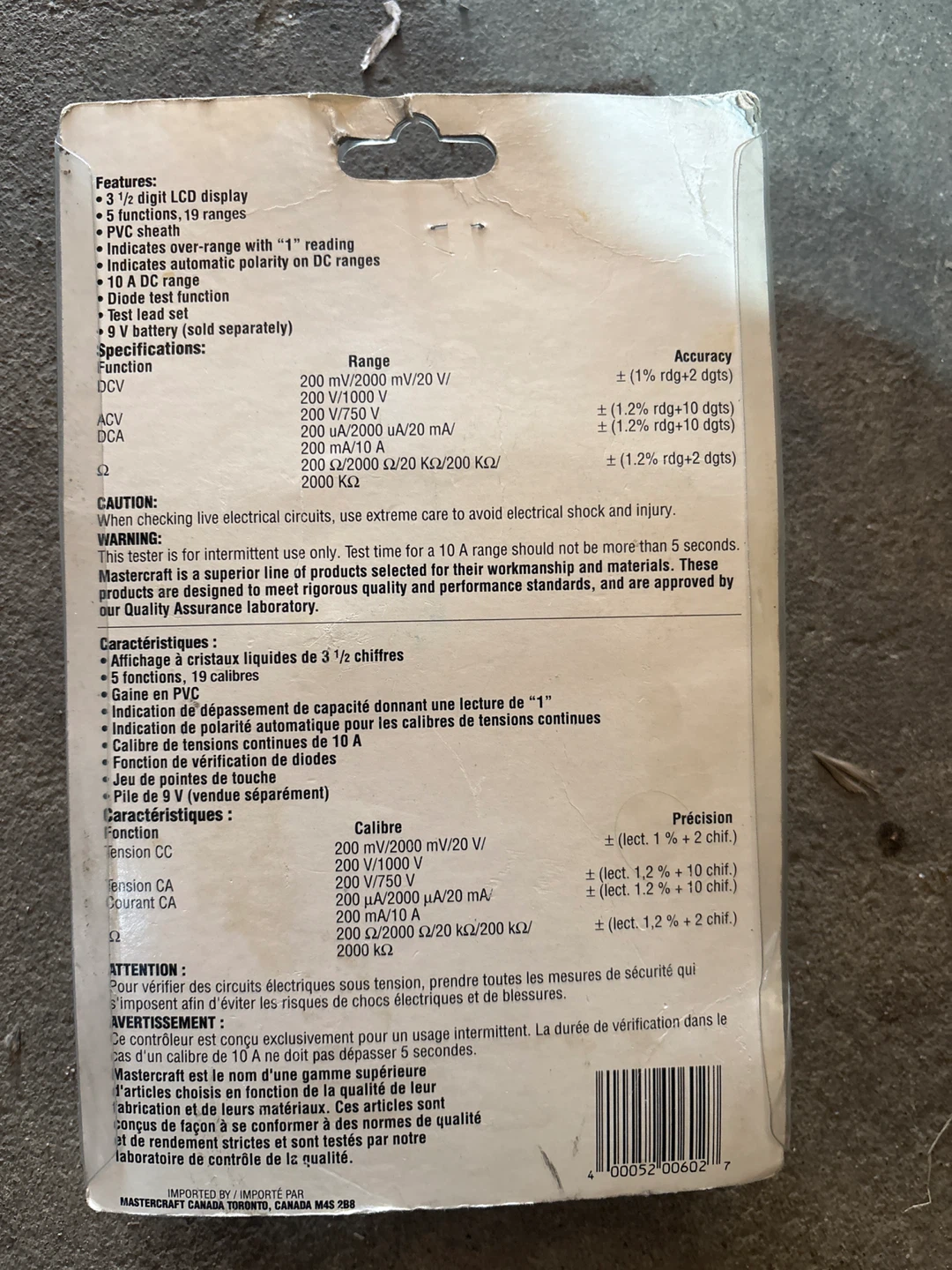 Mastercraft Digital Multimeter - photo 2