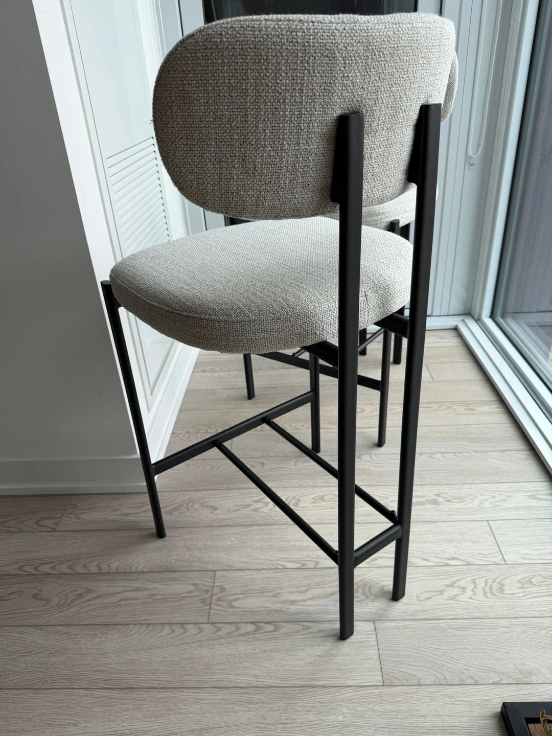 Set of 2 modern with black metal frame - photo 3